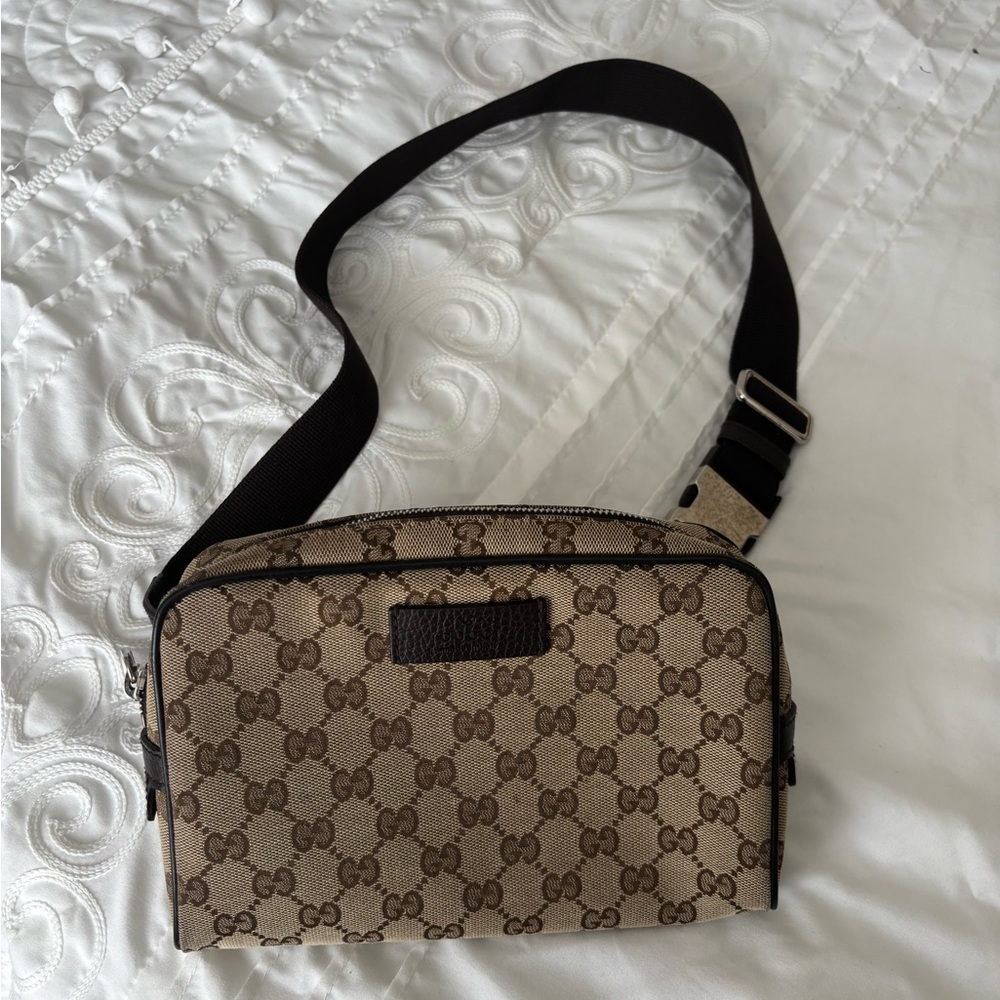 Gucci Beige and Brown Belt Bag